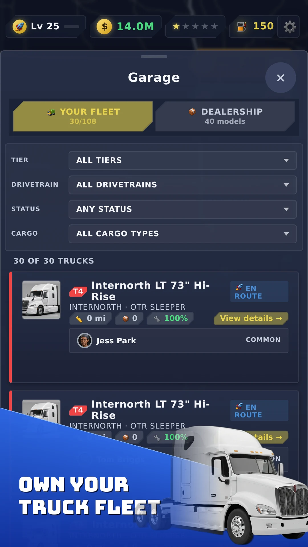Idle Truck Fleet screenshot